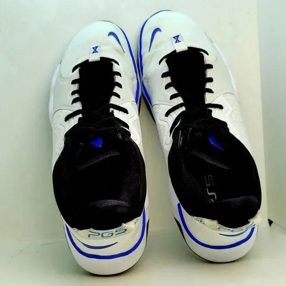 Nike PG 5 Playstation Mens White w/Blue/Black Basketball Sneakers - Size 14